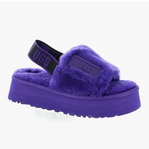 UGG Women's Plush Purple Slippers